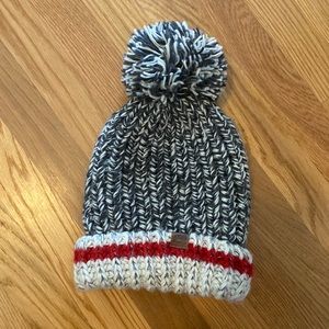 Roots Chunky Cabin Pom Pom Toque Beanie